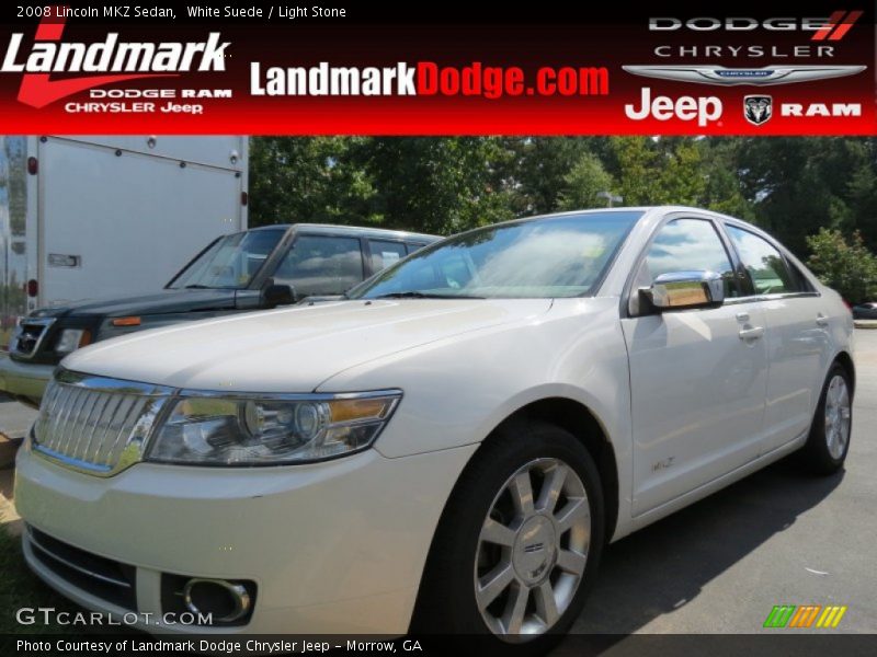 White Suede / Light Stone 2008 Lincoln MKZ Sedan