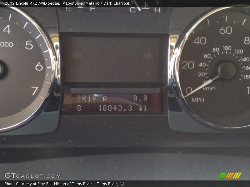 Vapor Silver Metallic / Dark Charcoal 2009 Lincoln MKZ AWD Sedan
