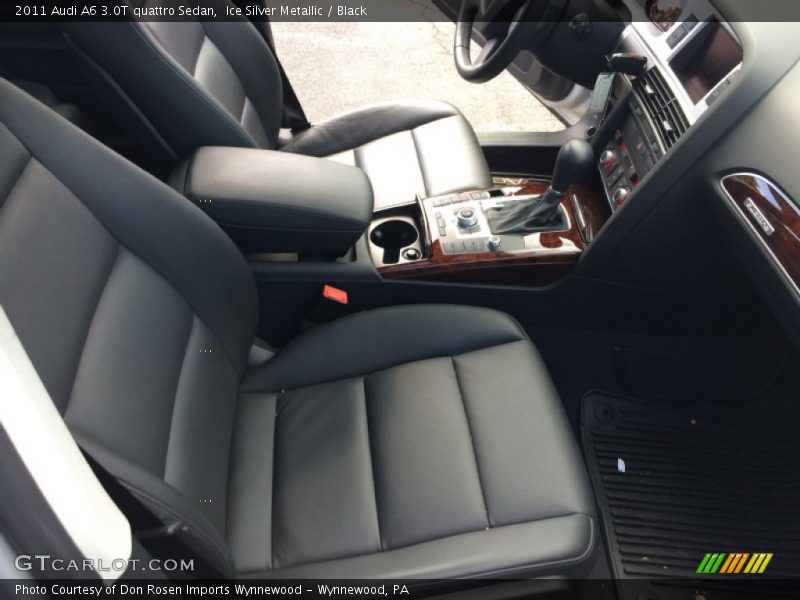 Ice Silver Metallic / Black 2011 Audi A6 3.0T quattro Sedan