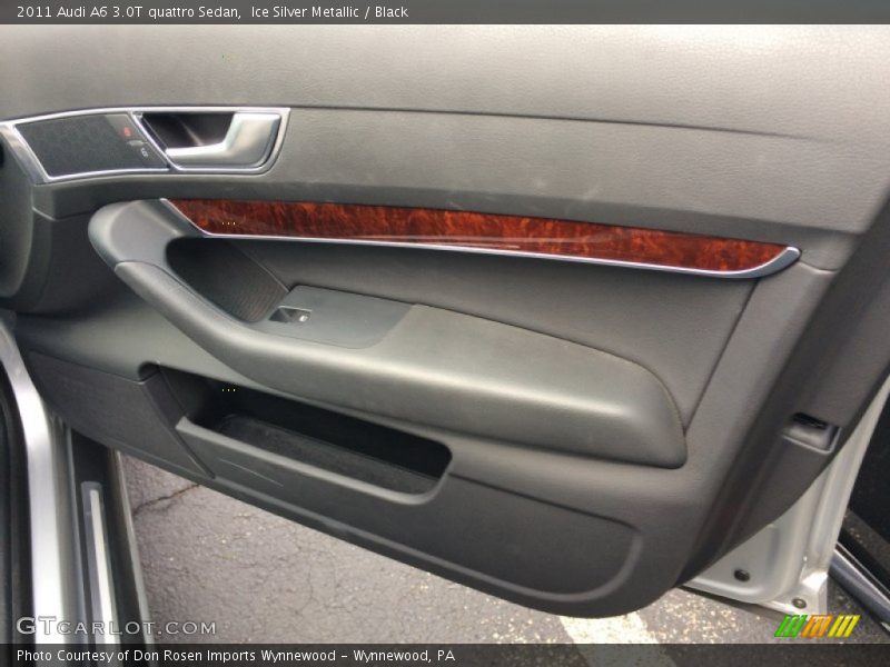 Ice Silver Metallic / Black 2011 Audi A6 3.0T quattro Sedan