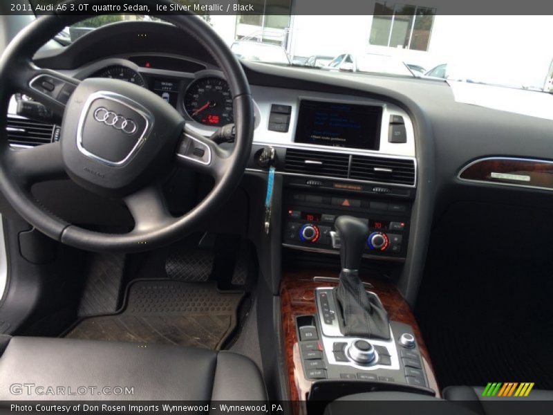 Ice Silver Metallic / Black 2011 Audi A6 3.0T quattro Sedan