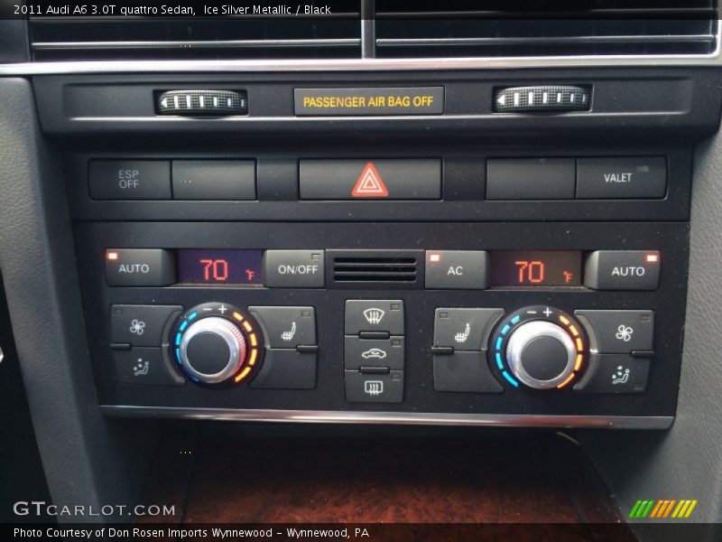 Ice Silver Metallic / Black 2011 Audi A6 3.0T quattro Sedan