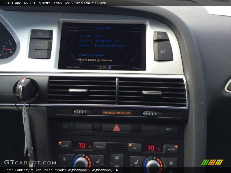 Ice Silver Metallic / Black 2011 Audi A6 3.0T quattro Sedan