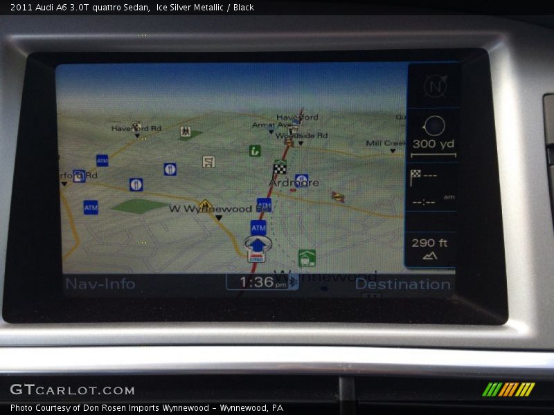 Ice Silver Metallic / Black 2011 Audi A6 3.0T quattro Sedan