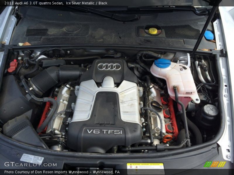 Ice Silver Metallic / Black 2011 Audi A6 3.0T quattro Sedan