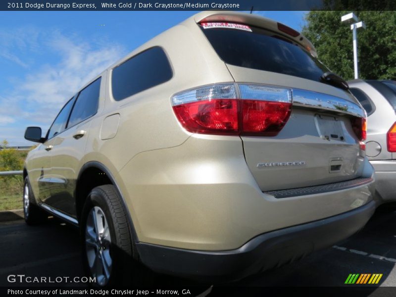White Gold / Dark Graystone/Medium Graystone 2011 Dodge Durango Express