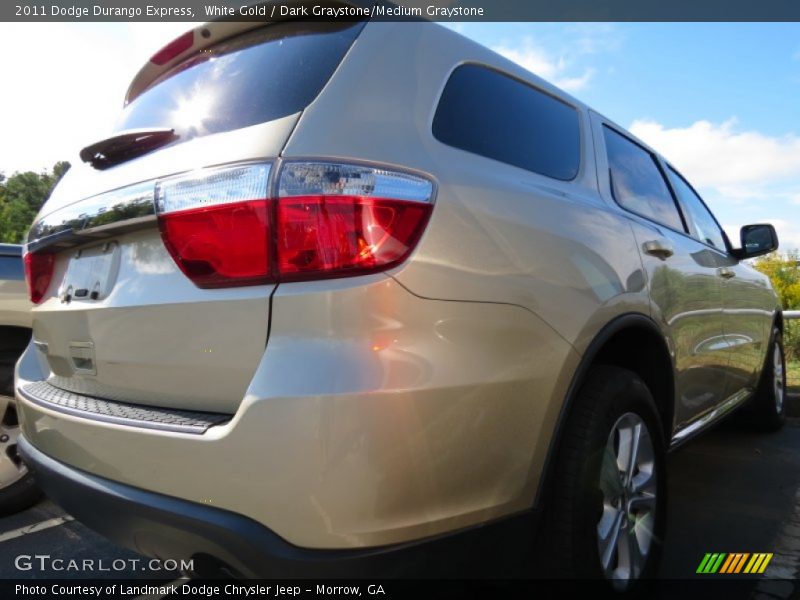 White Gold / Dark Graystone/Medium Graystone 2011 Dodge Durango Express