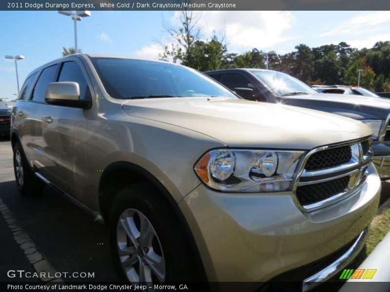 White Gold / Dark Graystone/Medium Graystone 2011 Dodge Durango Express