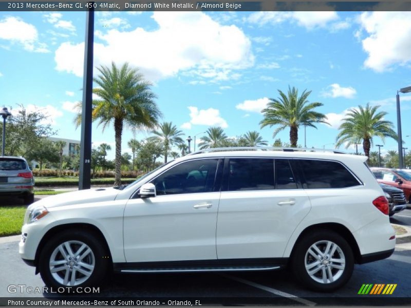 Diamond White Metallic / Almond Beige 2013 Mercedes-Benz GL 450 4Matic