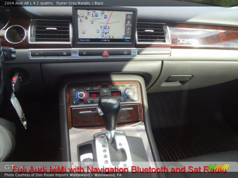 Oyster Grey Metallic / Black 2004 Audi A8 L 4.2 quattro