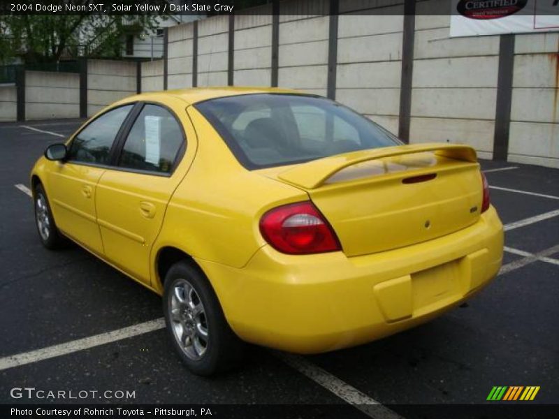 Solar Yellow / Dark Slate Gray 2004 Dodge Neon SXT