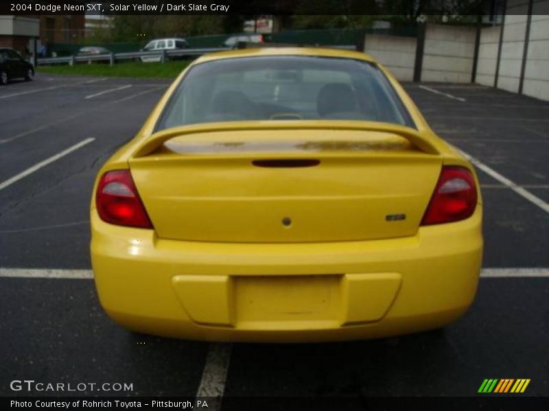Solar Yellow / Dark Slate Gray 2004 Dodge Neon SXT