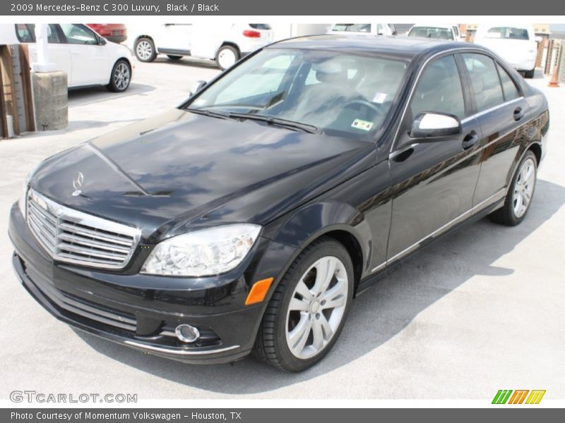 Black / Black 2009 Mercedes-Benz C 300 Luxury
