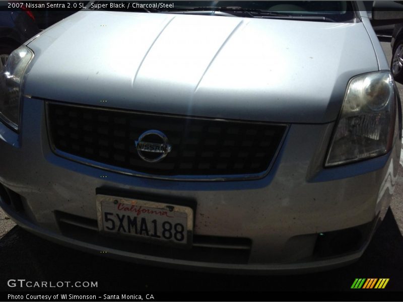 Super Black / Charcoal/Steel 2007 Nissan Sentra 2.0 SL