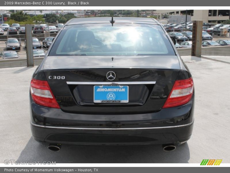 Black / Black 2009 Mercedes-Benz C 300 Luxury