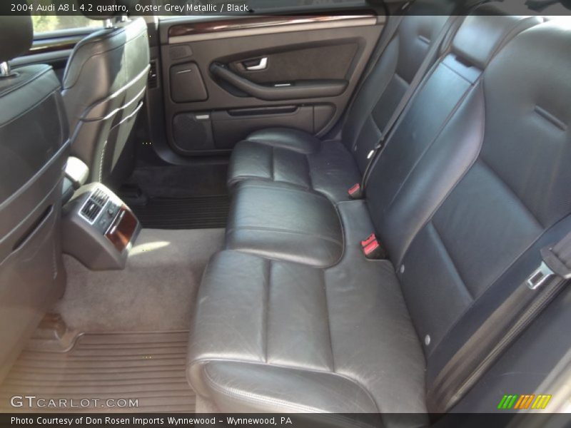 Oyster Grey Metallic / Black 2004 Audi A8 L 4.2 quattro