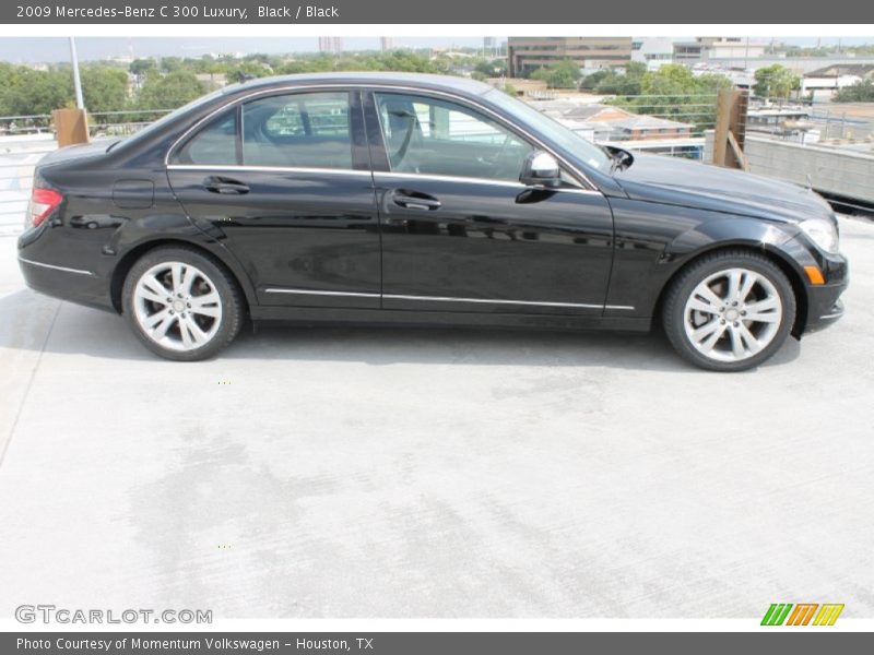 Black / Black 2009 Mercedes-Benz C 300 Luxury