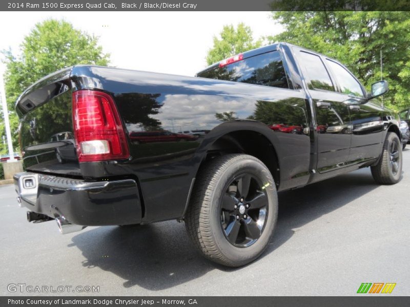 Black / Black/Diesel Gray 2014 Ram 1500 Express Quad Cab