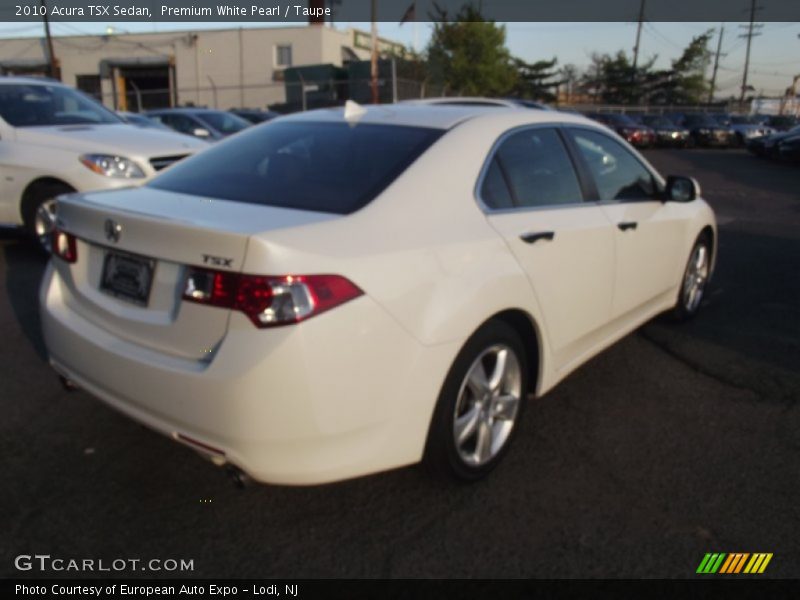 Premium White Pearl / Taupe 2010 Acura TSX Sedan