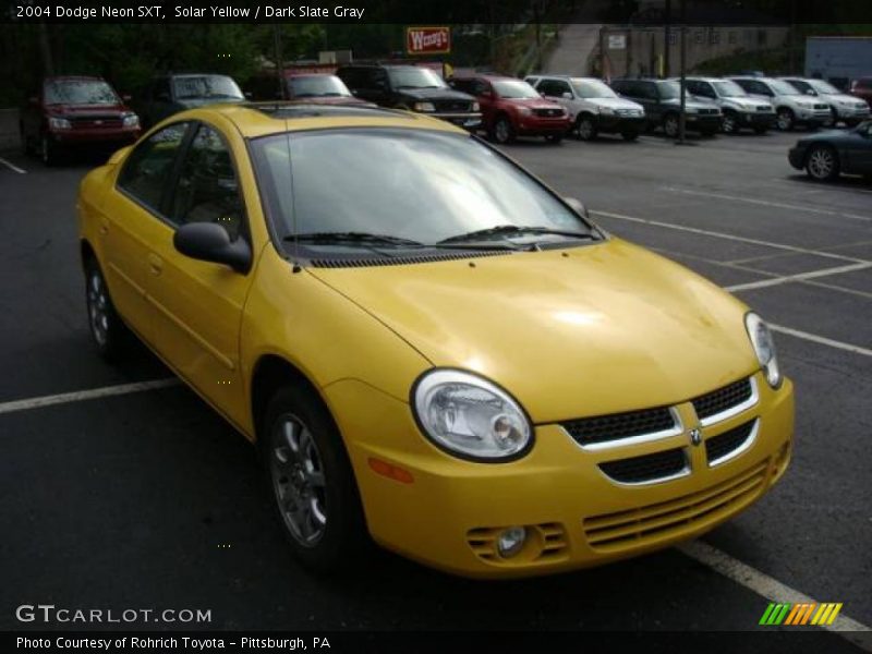 Solar Yellow / Dark Slate Gray 2004 Dodge Neon SXT