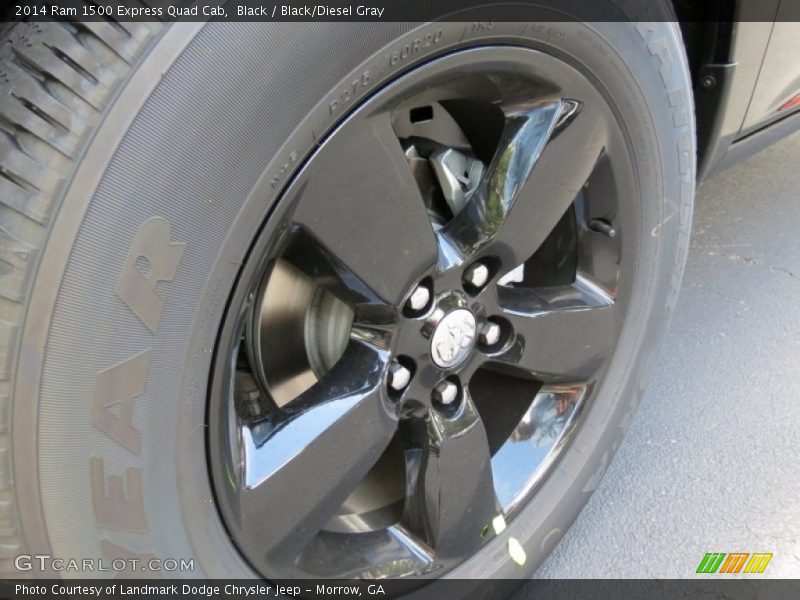 Black / Black/Diesel Gray 2014 Ram 1500 Express Quad Cab