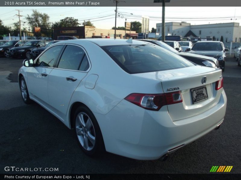Premium White Pearl / Taupe 2010 Acura TSX Sedan