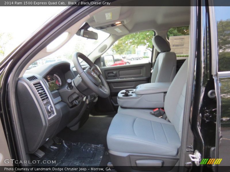 Black / Black/Diesel Gray 2014 Ram 1500 Express Quad Cab