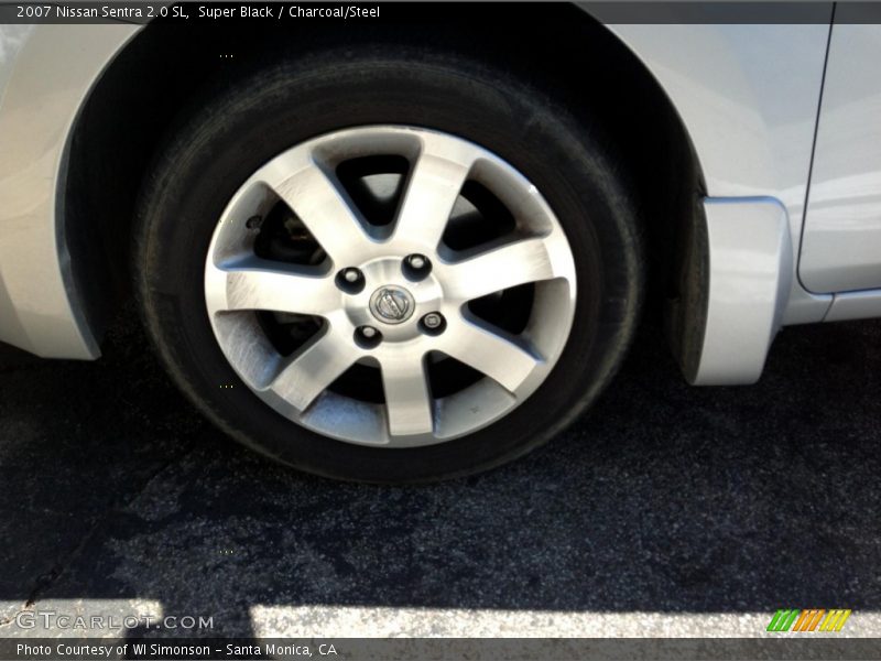 Super Black / Charcoal/Steel 2007 Nissan Sentra 2.0 SL