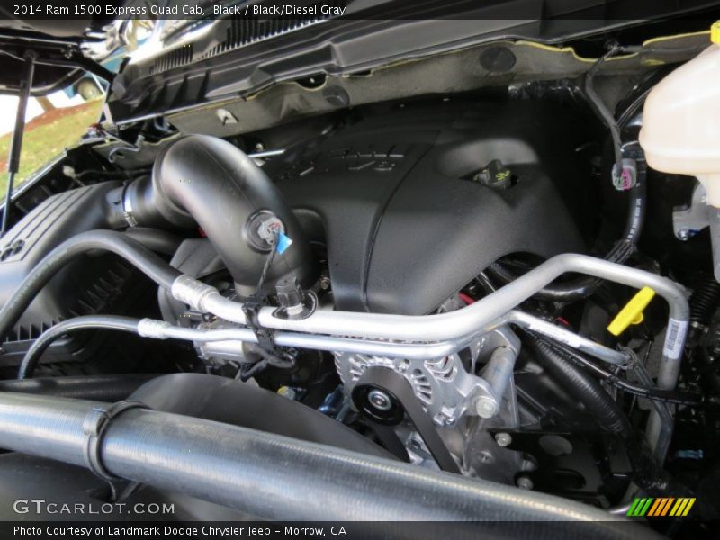 Black / Black/Diesel Gray 2014 Ram 1500 Express Quad Cab