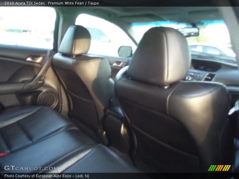 Premium White Pearl / Taupe 2010 Acura TSX Sedan