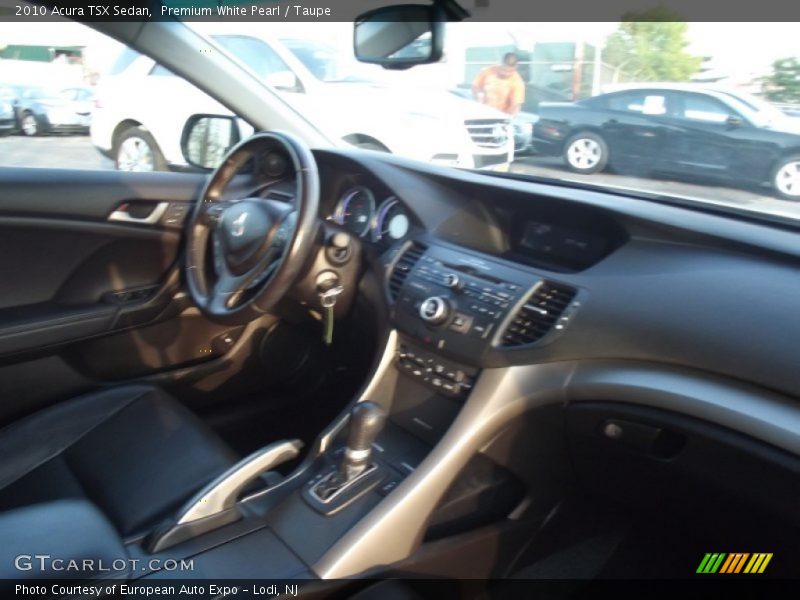 Premium White Pearl / Taupe 2010 Acura TSX Sedan