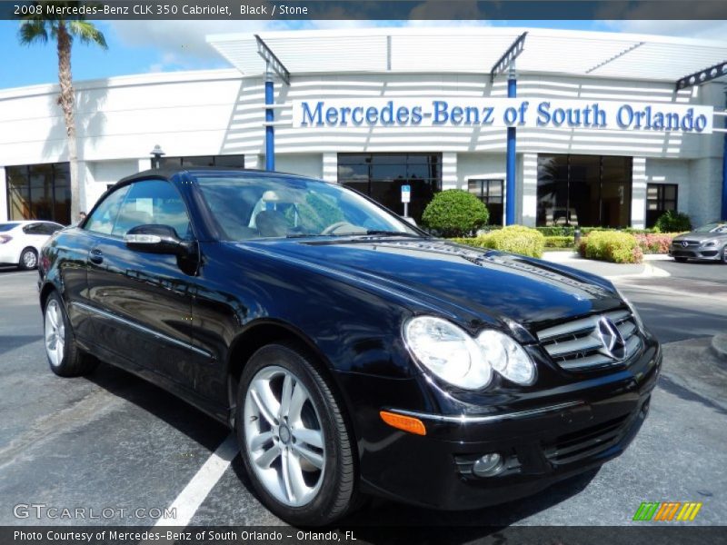 Black / Stone 2008 Mercedes-Benz CLK 350 Cabriolet