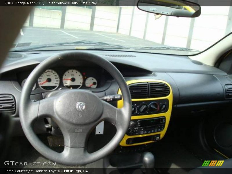 Solar Yellow / Dark Slate Gray 2004 Dodge Neon SXT