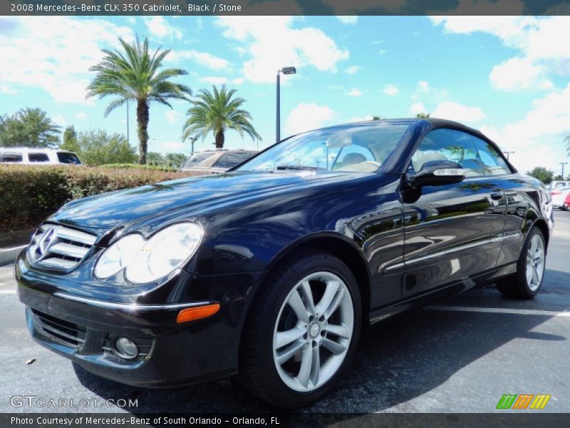 Black / Stone 2008 Mercedes-Benz CLK 350 Cabriolet