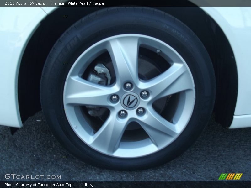Premium White Pearl / Taupe 2010 Acura TSX Sedan