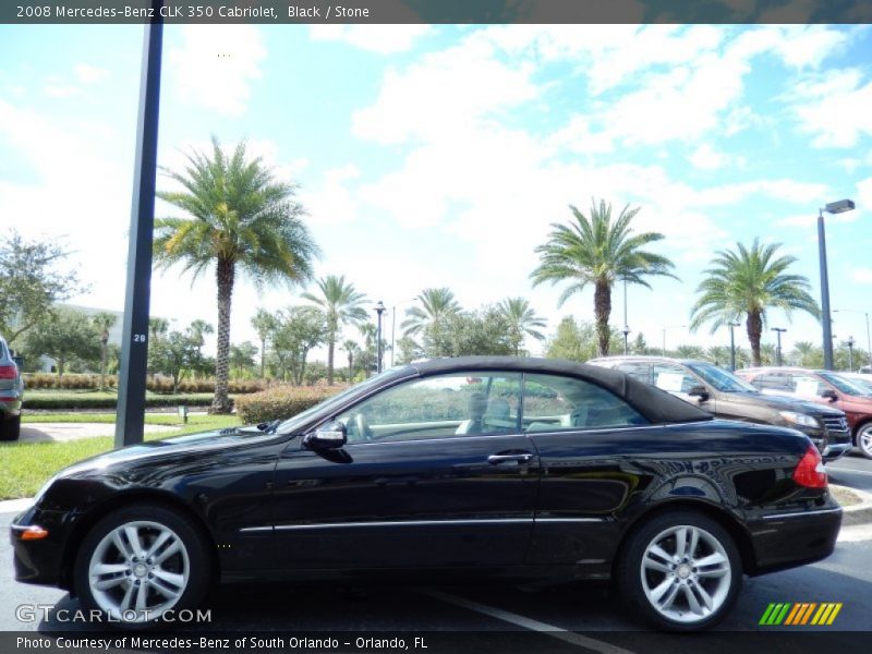 Black / Stone 2008 Mercedes-Benz CLK 350 Cabriolet