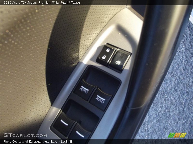 Premium White Pearl / Taupe 2010 Acura TSX Sedan