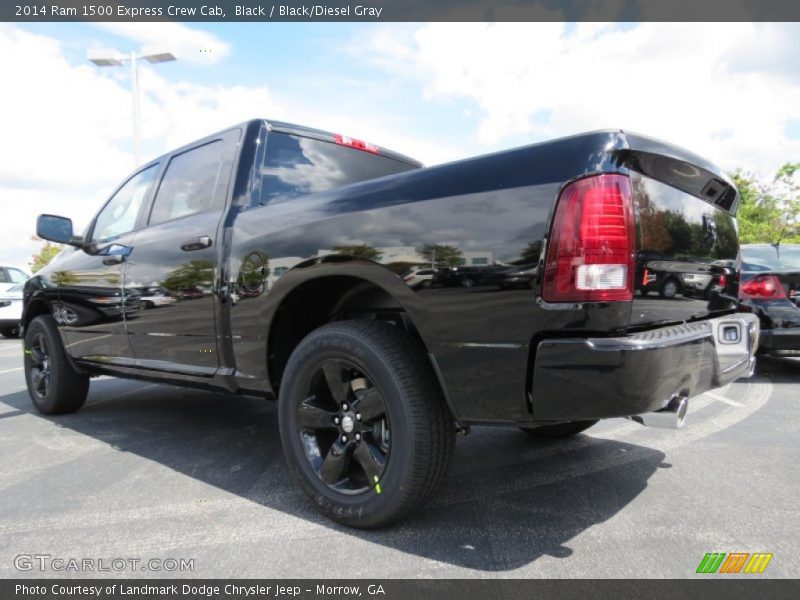 Black / Black/Diesel Gray 2014 Ram 1500 Express Crew Cab