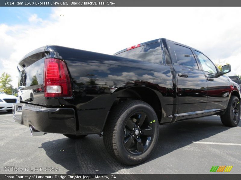 Black / Black/Diesel Gray 2014 Ram 1500 Express Crew Cab