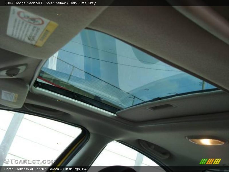 Solar Yellow / Dark Slate Gray 2004 Dodge Neon SXT
