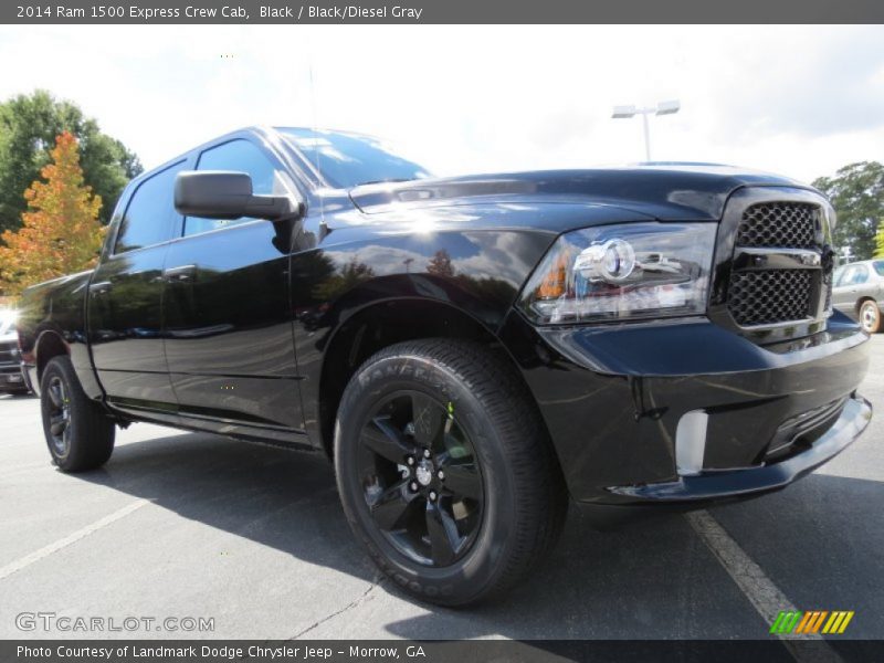 Black / Black/Diesel Gray 2014 Ram 1500 Express Crew Cab