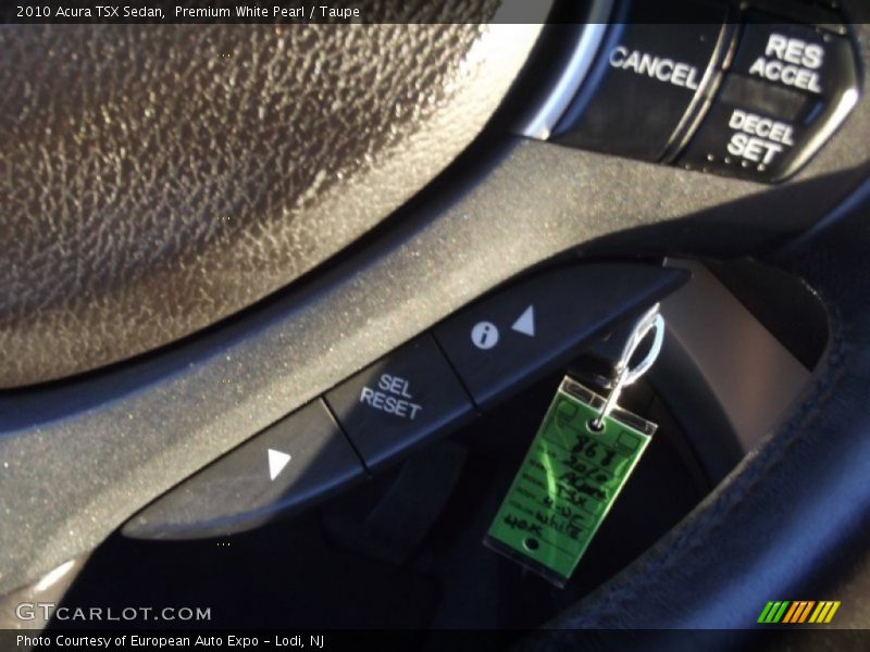 Premium White Pearl / Taupe 2010 Acura TSX Sedan