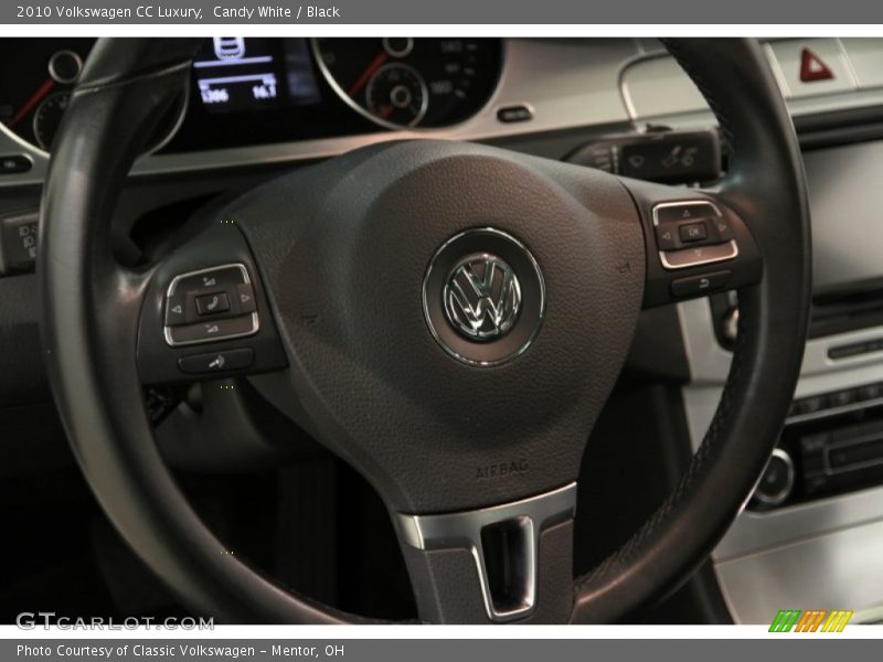 Candy White / Black 2010 Volkswagen CC Luxury