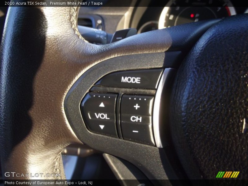 Premium White Pearl / Taupe 2010 Acura TSX Sedan