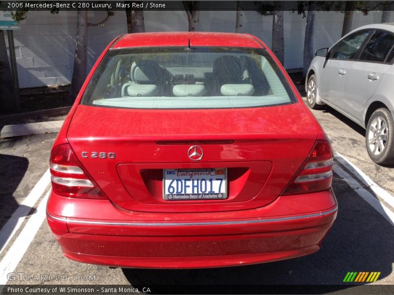Mars Red / Stone 2006 Mercedes-Benz C 280 Luxury