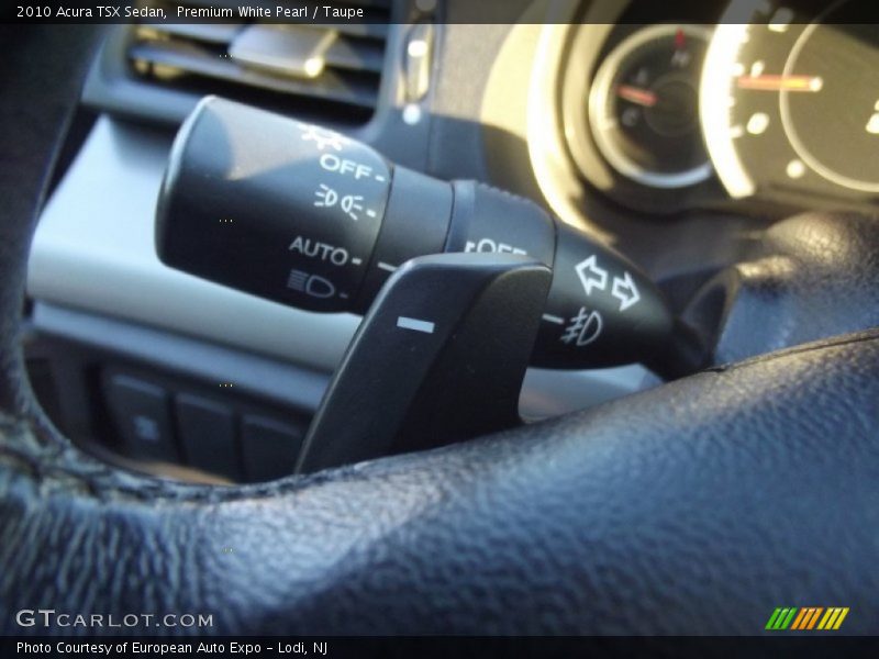 Premium White Pearl / Taupe 2010 Acura TSX Sedan