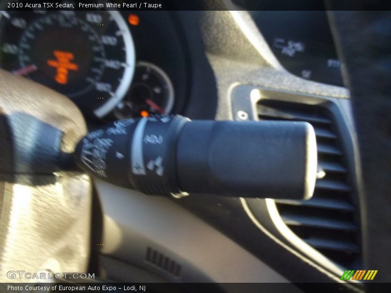 Premium White Pearl / Taupe 2010 Acura TSX Sedan