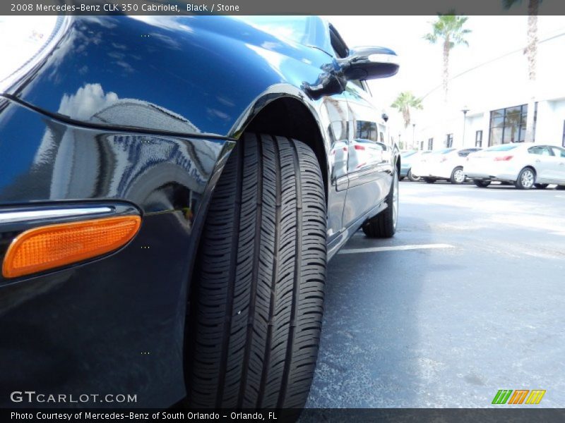 Black / Stone 2008 Mercedes-Benz CLK 350 Cabriolet