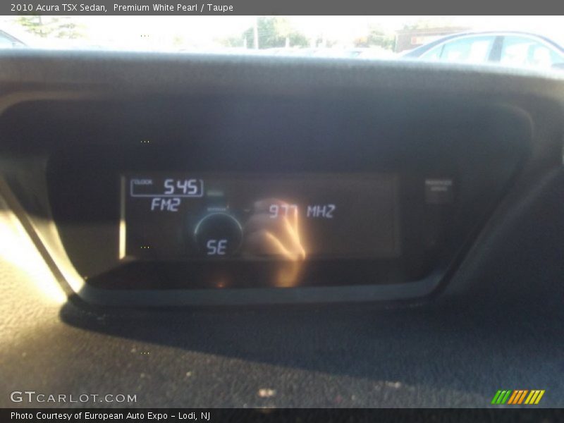 Premium White Pearl / Taupe 2010 Acura TSX Sedan