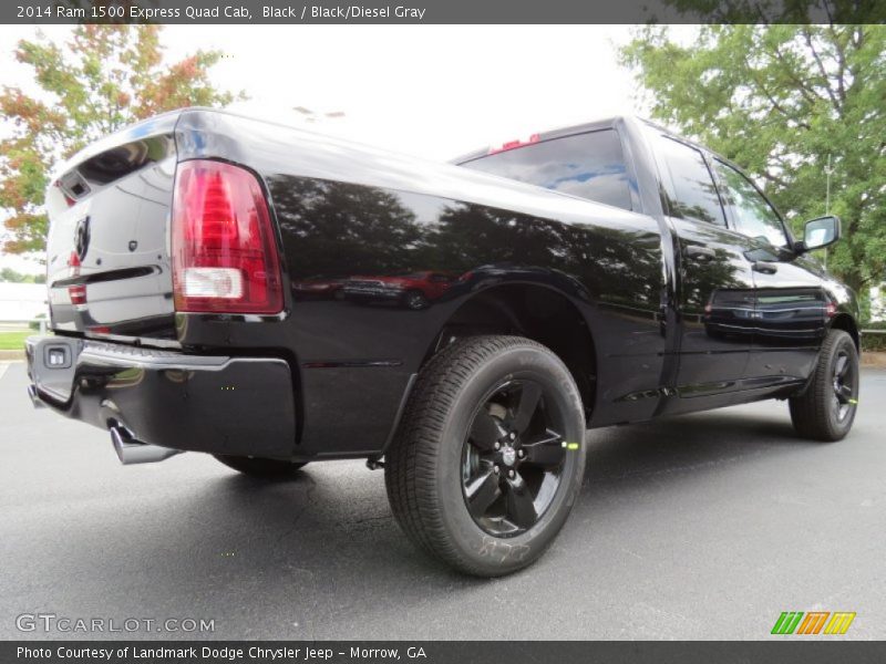 Black / Black/Diesel Gray 2014 Ram 1500 Express Quad Cab